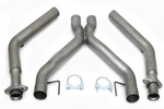3" X-Pipe Natural Stainless Steel